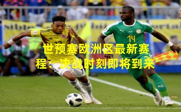 世预赛欧洲区最新赛程：决战时刻即将到来